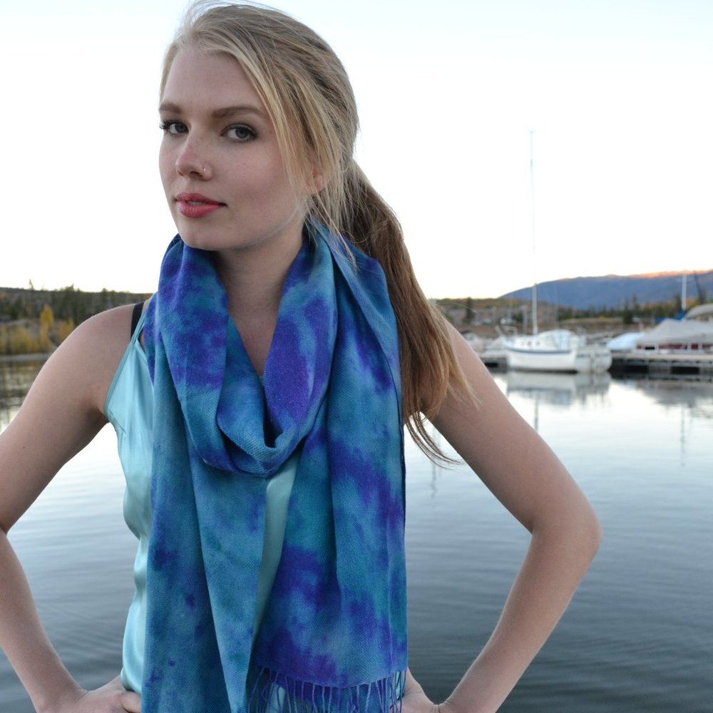 NEW Merino Wool cashmere Wrap‎ XL large Scarf purple brunello blue gray unisex